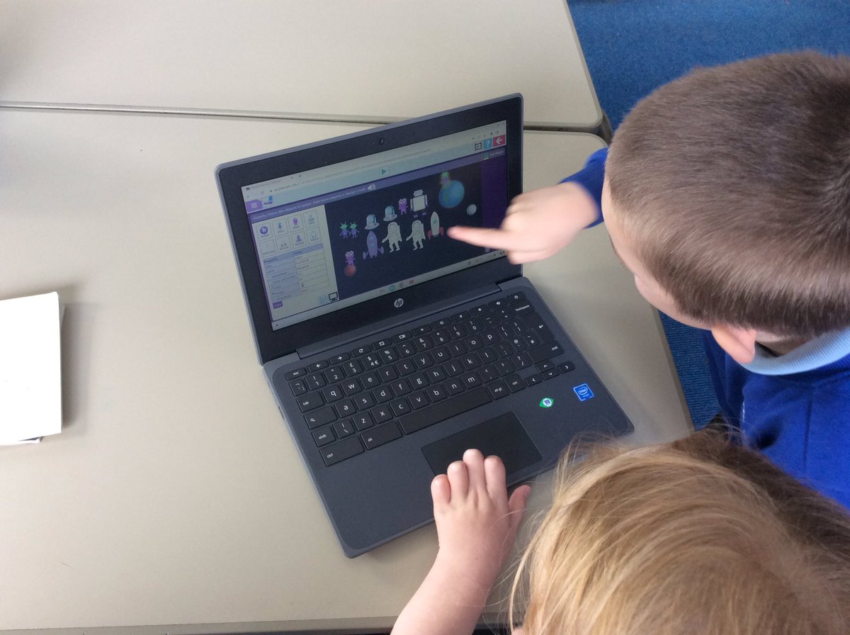 AppleySaintsCE's tweet photo. A fun ICT lesson in Year 2. We are learning to code using Purple Mash #ABASY2 #ABASCom @FriendsPrimary @Purplemash https://t.co/g4YUvXnMhX