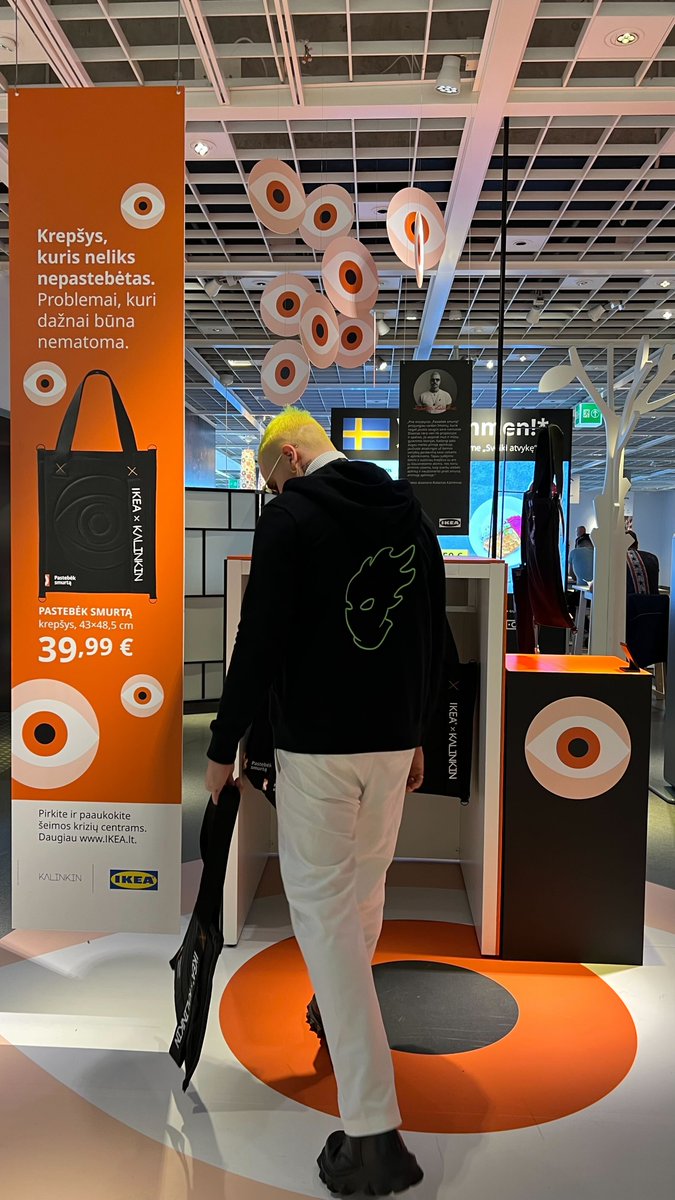 therebelsnft's tweet photo. The Rebels x IKEA

We're thrilled to share that IKEA has commissioned two tote bags by our head designer @RobertKalinkin for our joint social awareness campaign against domestic violence - IKEA Baltics 2nd only collab ever, first being Virgil Abloh.

Stay tuned for more. https://t.co/K5cQpMaiHa