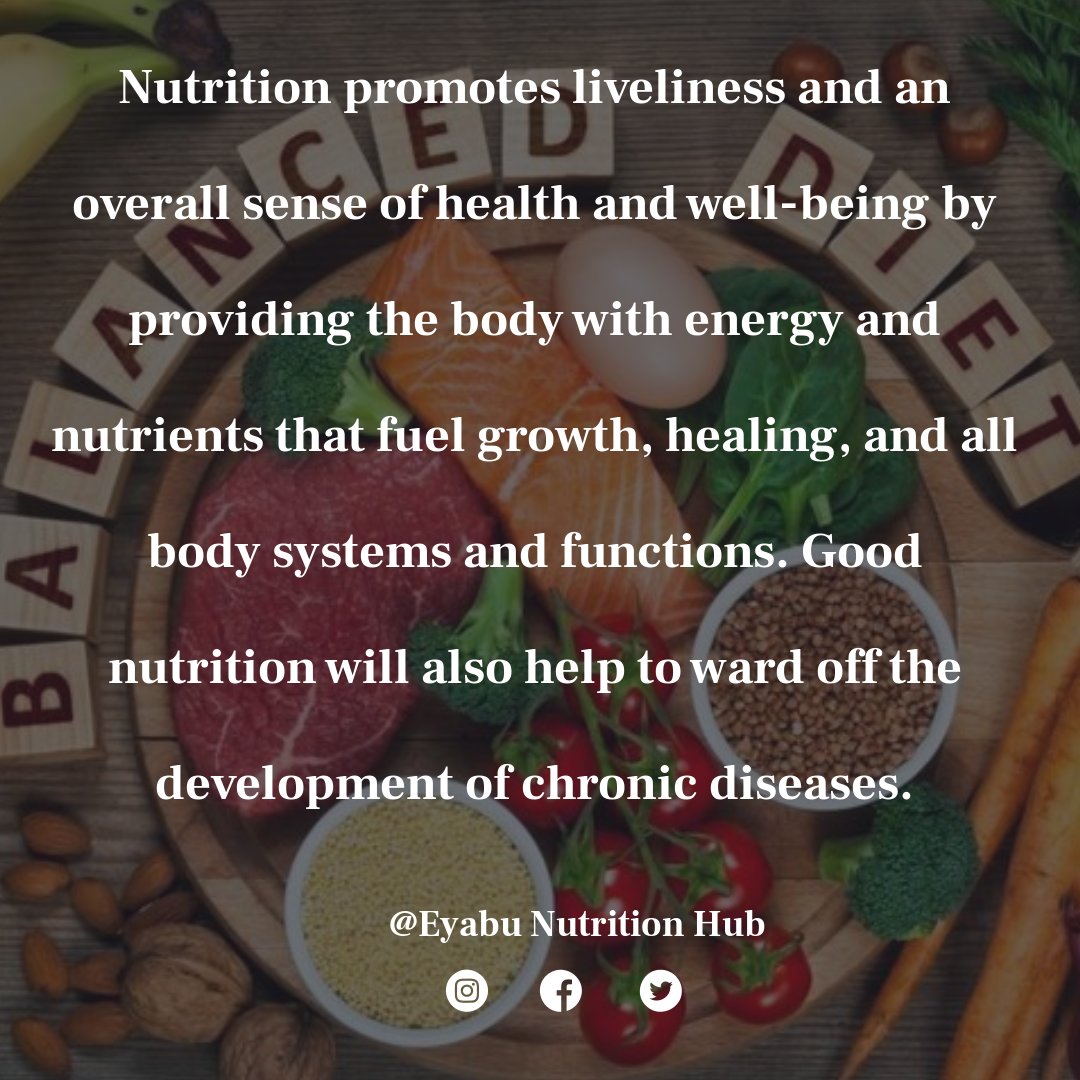 EyabuNutrition_'s tweet image. ADEQUATE NUTRITION 

#AdequateNutrition
#healthylifestyle
#HealthyEating
#EyabuNutritionHub