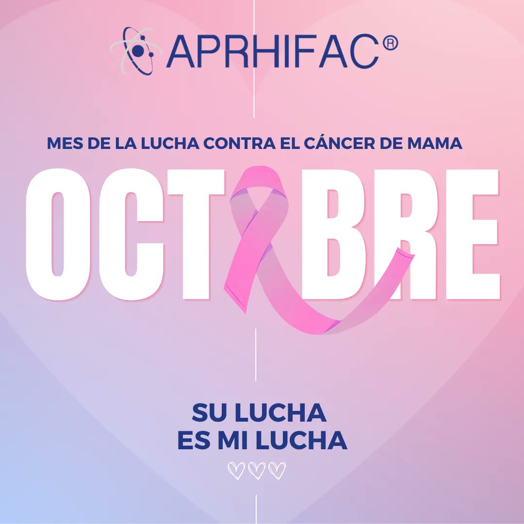 aprhifacmx's tweet photo. El 19 de octubre se conmemora el Día Mundial de la Lucha contra el Cáncer de Mama. Esta fecha pretende sensibilizar a la población con un mensaje clave: la importancia de la detección precoz, a fin de mejorar el pronóstico y la supervivencia de los casos de cáncer de mama. https://t.co/TaS6sEcu9z