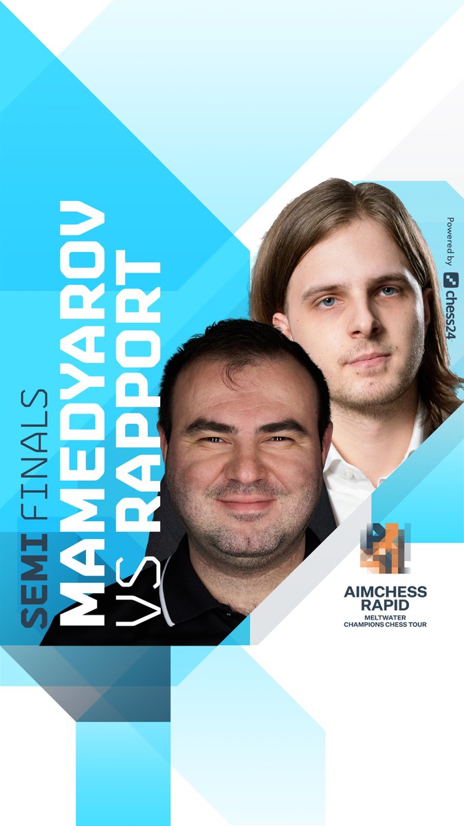 Semi Finals vs Rapport

Today 18:00 CET

chess24.com/en/watch/live-…

#chesschamps  #AimchessRapid