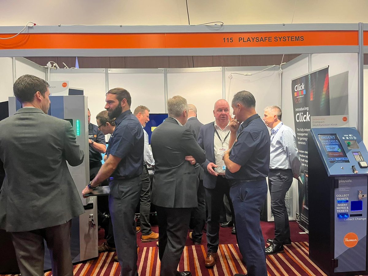 That’s a busy stand! First morning of #ACOS and it’s looking good on the <a href="/l_playsafe/">Playsafe Systems Ltd</a> booth 🎯