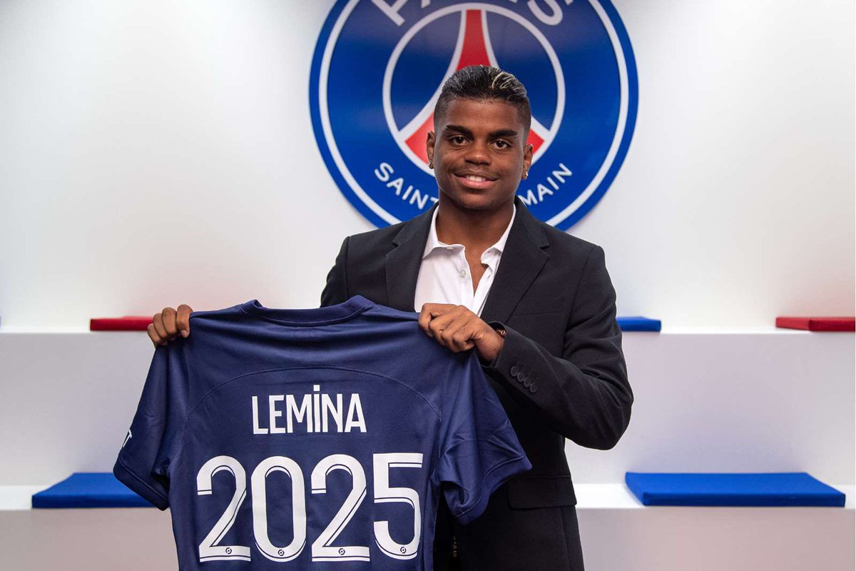 FabrizioRomano's tweet photo. Official. French striker Noha Lemina has signed today first professional contract with Paris Saint-Germain. 🔴🔵🤝🏻 #PSG

New deal will be valid until June 2025. https://t.co/03GP0Tj4YI