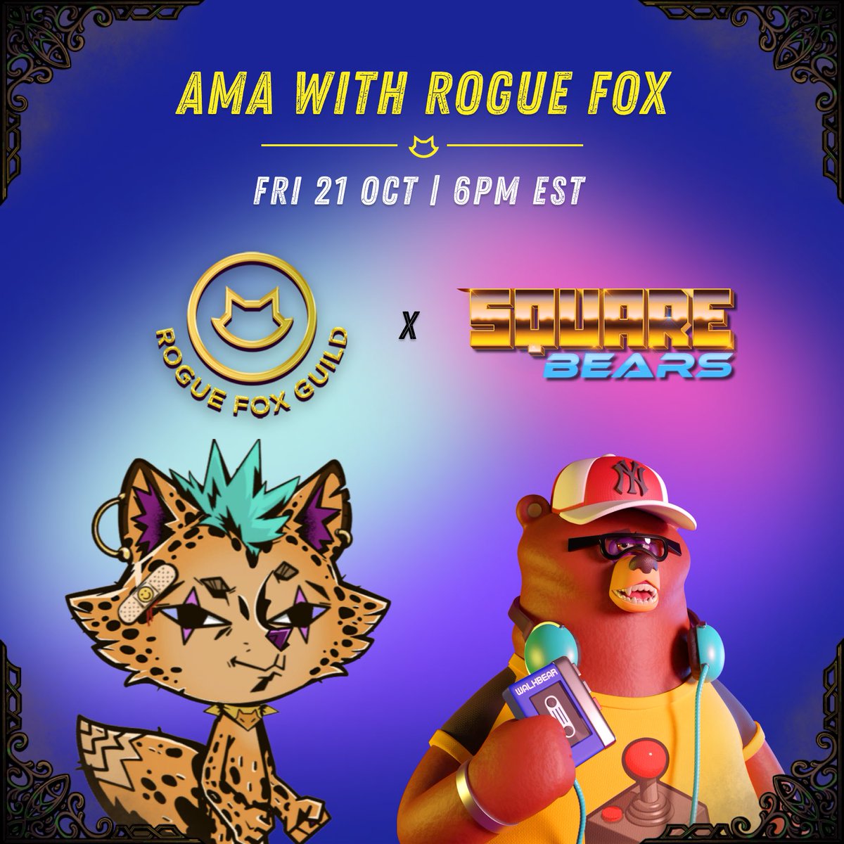 Gm 🤩, the Bears have found great Frens with the Foxes, join us to find out what the teams are up to 🐻🦊 x.com/i/spaces/1MYxN…