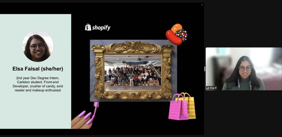 hEr_VOLUTION's tweet photo. We loved Sofia's and Elsa's #STEMingUP Speaker Series. The 2 Dev Degree Interns at @Shopify facilitated a live session showing how one can successfully conduct themselves during a technical interview. Check out upcoming speaker series and register today https://t.co/izmBY0jxjI https://t.co/kyc89y0HE0