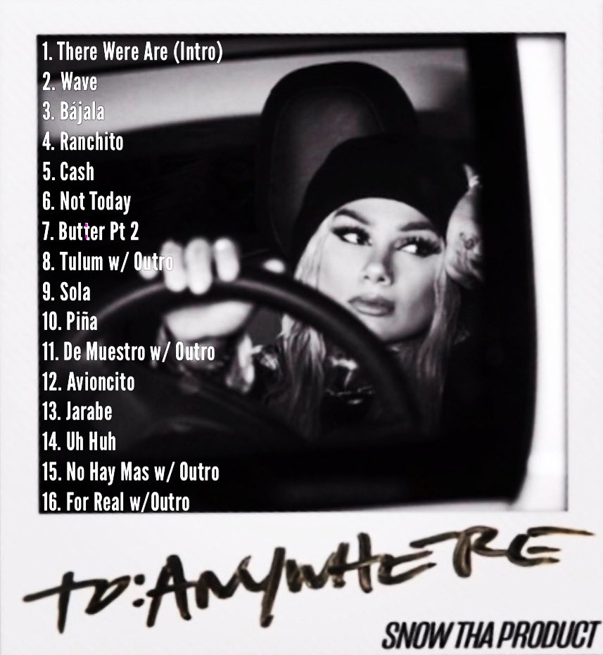 plancarte307's tweet photo. You guys!!! Just two days!!!!
TO ANYWHERE EP πΆ October 21, 2022
@SnowThaProduct
#snowthaproduct
#toanywhereep
#snowthaproductfanpage #woke #vibehigher #queen #king #rapqueen #rapking #independentartist #everydaydays #mexicana #instagram https://t.co/BmmsJVVx1E