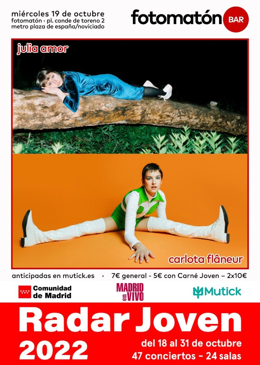 EstereoGalaxia's tweet photo. ¡Ey! 🫵 ¡No te despistes! 👽

#RadarJoven no para y hoy nos ofrece nuevos conciertos 🤩

📌 A las 20:00 tienes una cita con @__juliamor y @carlotaflaneur en @FotomatonBar 👩‍🎤

📌 Y a las 21:00 puedes disfrutar del concierto de #Choley en la Sala Vesta 🎸

#ViajeGaláctico https://t.co/BDFl4zy0RC