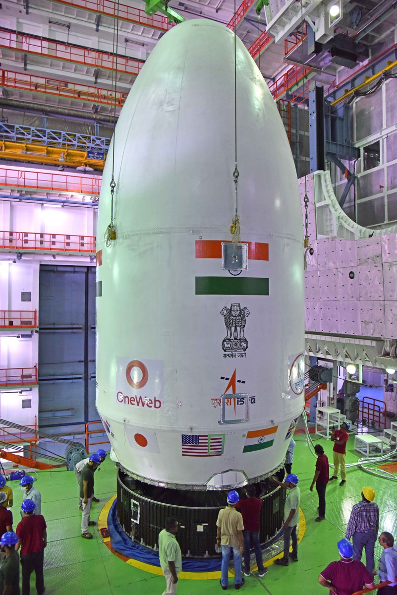 airnewsalerts's tweet photo. The Indian Space Research Organisation, #ISRO will launch LVM3-M2 space vehicle to carry Oneweb satellites to the outer orbit on October 23 at 00:07 hours from Satish Dhawan spaceport in Sriharikota in Andhra Pradesh. 

#LVM3M2 https://t.co/vVA7aGYxtt