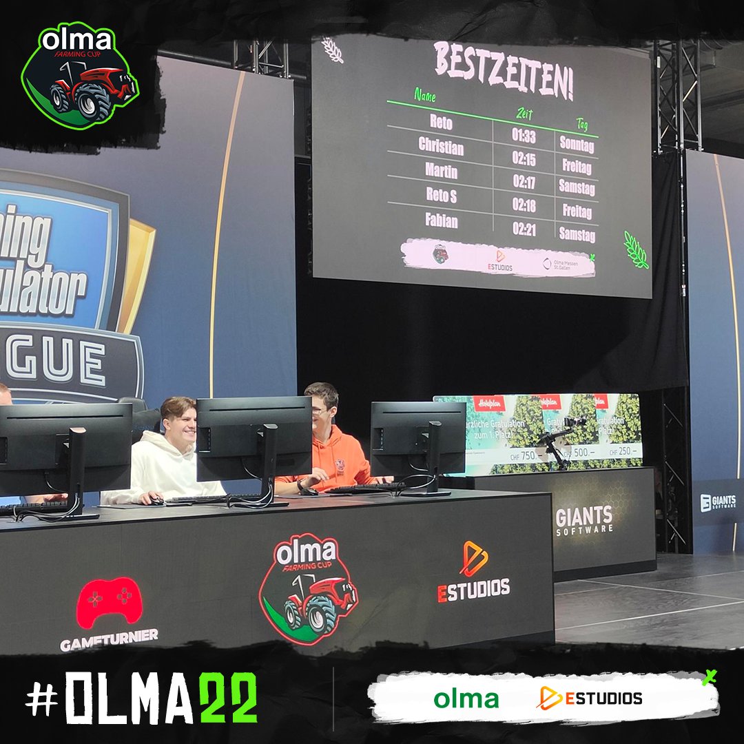 Am Farming Simulator Stand auf den Olma Messen in St.Gallen könnt ihr euch aktuell in der Bale Stacking Challenge messen 🚜 

Aktuell führt Reto die Bestenliste an. Er schaffte die Challenge am Sonntag in unglaublichen 01:33 😮

#olma #olmamessen #olmastgallen