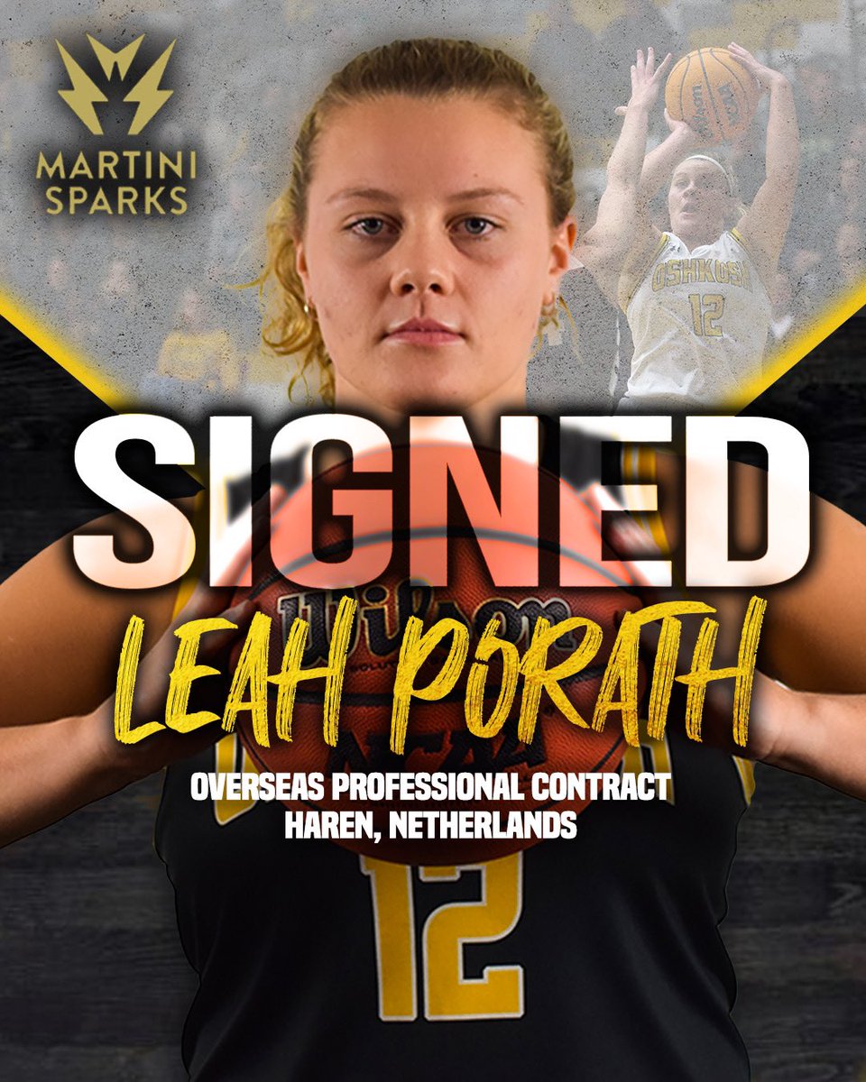 UWOWSoccer's tweet photo. Congratulations to @LeahPorath on signing her professional contract to play hoops overseas!! @UWOWBB1 https://t.co/D5CrhuNjY8