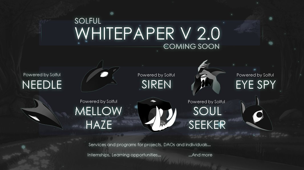 Another little piece of cake for new things dropping in coming days Each creature's profession will be published one by one, there's 5 already set and 5 left to be assigned with their own features 👀 Did you already join the Network? network.solful.io