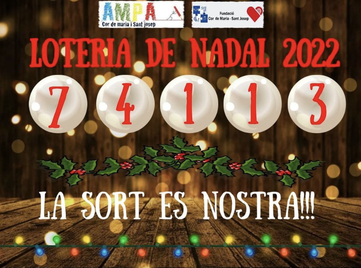 CorMariaStJosep's tweet photo. Us recordem que l’AMPA ja té a la venda les participacions pel Sorteig de Nadal!
#lasortésnostra https://t.co/Fqk4m52Esk