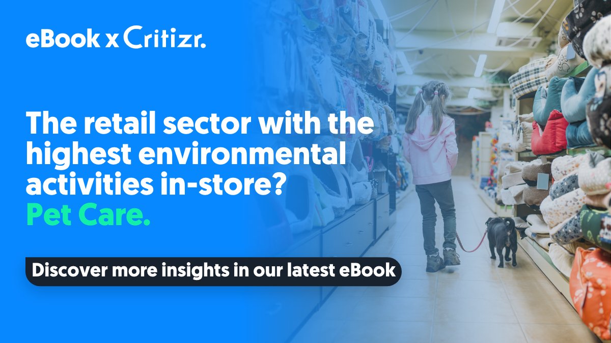🐶♻️Pet Stores lead the way when it comes to in-store #environmental efforts

We've analysed data from over 300 #RetailStores and discovered how sectors go above and beyond for #customers.

The results may surprise you... 😲 Get the #ebook here: bit.ly/3RH23XN 

#CX