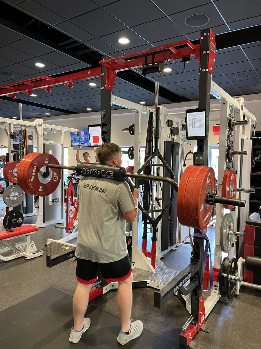 Understanding and using VBT technology for its easiest purpose: increasing intent. New tech for the weight room helps our guys understand the speed and different effects of what we are trying to achieve. @utahbaseball @perchFit @trainwithPUSH @GymAware