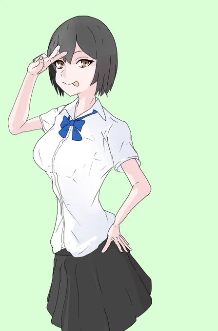 大雑把に右からの光を意識して色置きして今日はおわり 残りはあすあさって 