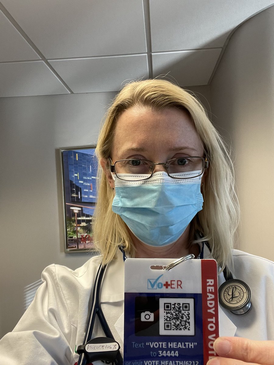 EShaughnessyMD's tweet photo. This pediatrician is fired up to encourage our patients and colleagues to vote 🗳 

Are you registered? 

Thanks @Vot_ER_org https://t.co/KFvK527Ye2