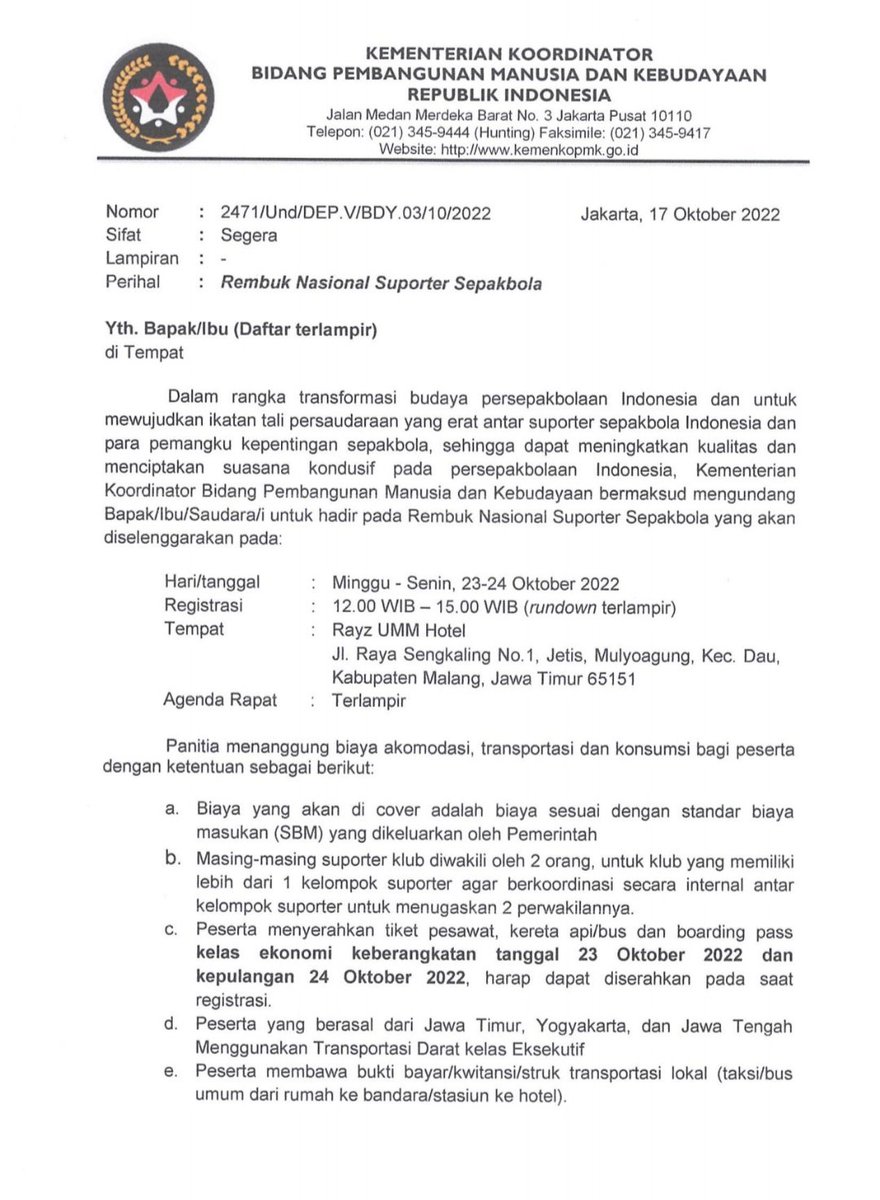 AndiePeci's tweet photo. Suporter gak butuh acara yg model begini
Habiskan uang negara saja

Saya tidak akan hadir https://t.co/4kePoei7JN