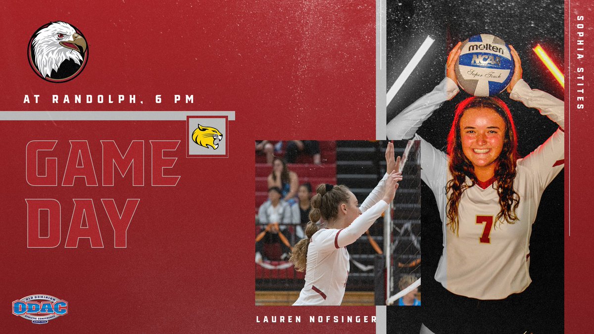 BCAthletics's tweet photo. It's GAMEDAY for @BridgewaterVB 
 
📅 10/19
⌚️ 6:00 pm
🆚 Randolph
📍 Lynchburg, Va.
📺 https://t.co/xcck6SgoXA
📈 https://t.co/YmaXAP8Efw
#BleedCrimson #GoForGold https://t.co/jh4DUf2y4o