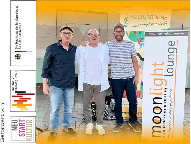 Am 21.10.2022 #Moonlight_Lounge live im #Cafe_Art Einlass 19:00 Eintritt 9.- € Kleinfeldweg 42 69190 #Walldorf mycafeart.de/veranstaltunge…  #Wiesloch #Heidelberg #Reilingen #Karlsruhe #Malsch #Sandhausen #Hockenheim #Speyer #StLeon #liveMusik #Musik #SAP #go reisen-travel.com