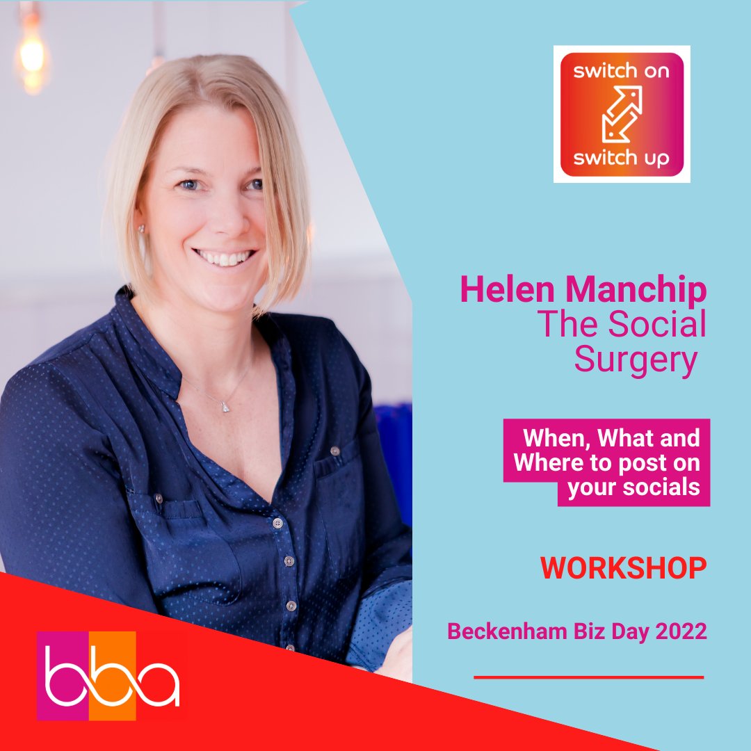 Alongside unmissable keynote speakers, we have interactive workshops from industry experts - Helen Manchip from The Social Surgery. 

Helen will share when, what &amp; where to post on your socials &amp; equip you with ideas on how to write compelling captions.
…enhambusinessday2022.eventbrite.co.uk