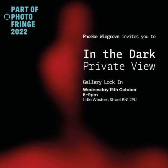 Yet another exhibition preview tonight, Wed 19 Oct Phoebe Wingrove In the Dark read more here: 2022.photofringe.org/exhibitions/in… and join us from 6pm at @LockInBrighton Little Western St, Brighton