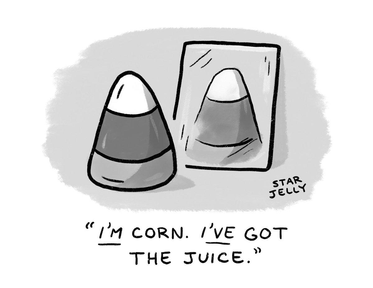 Treat yourself the way you wanna be treated ✨🍬

#corn #halloween #candycorn #webcomic #comics