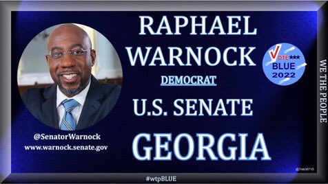 Raphael Warnock(D) Ga; “As we face the climate crisis I’m working to bring more green jobs to Ga. by leading the push to strengthen the domestic solar mfg. supply chain The tax incentives I helped get will boost solar mfg in Ga” #wtpBLUE #ONEV1 #FreshResists #DemVoice1