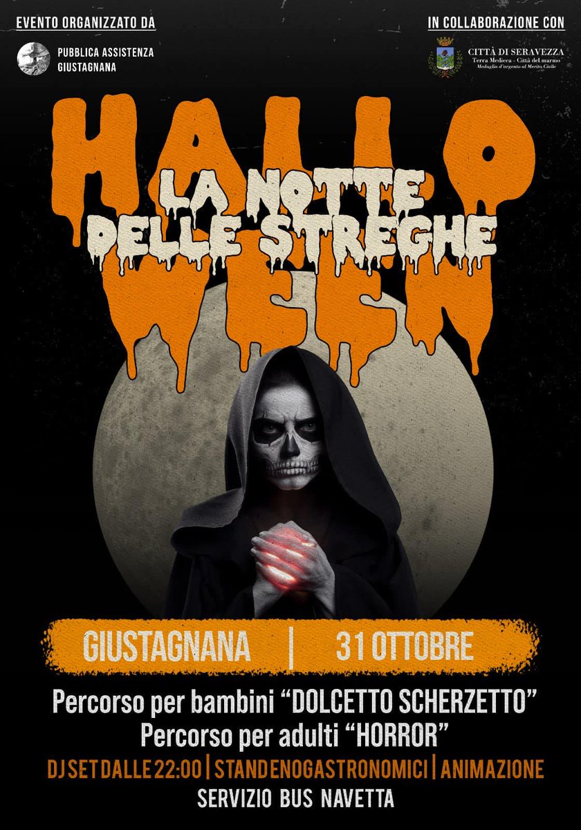 Una notte da brivido per adulti e bambini, non mancate! 🎃🎃