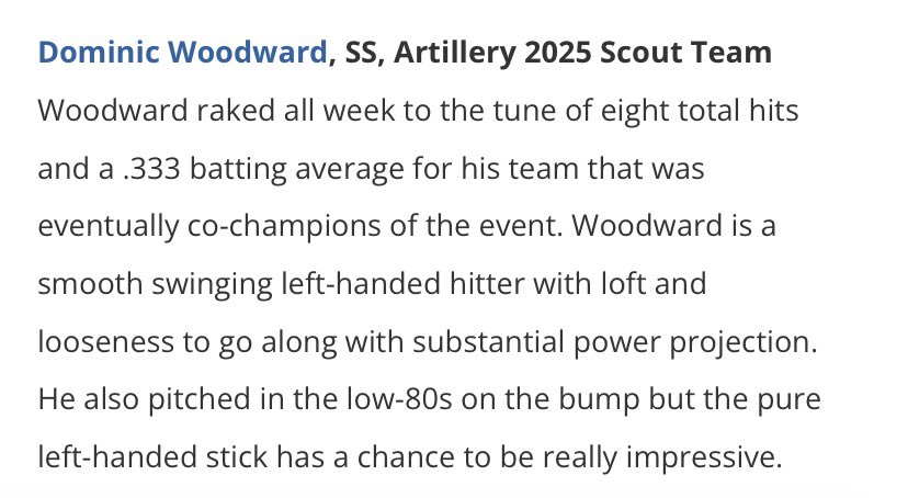 Artillery Baseball tweet media