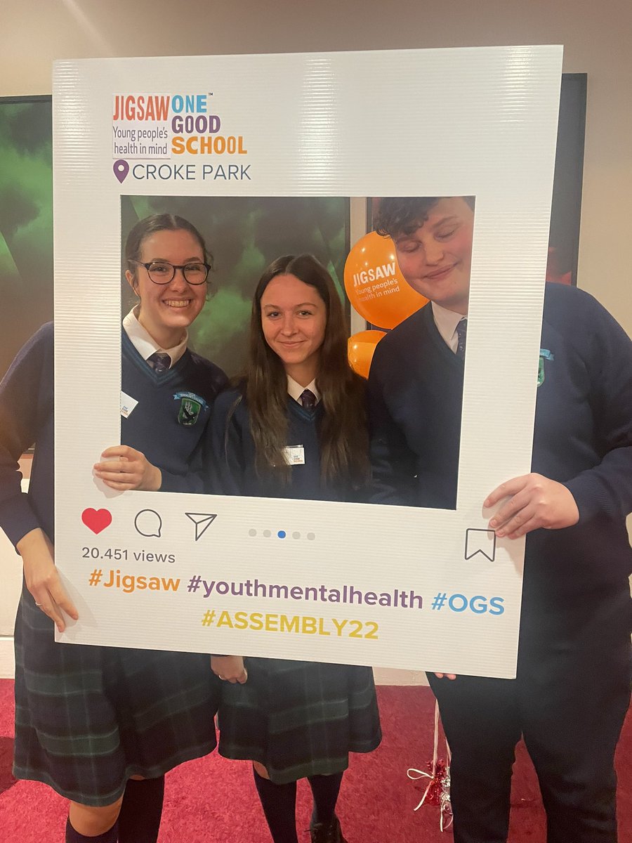 Super day at <a href="/JigsawYMH/">JigsawYMH</a> #onegoodschool assembly in <a href="/CrokePark/">Croke Park</a> loads of ideas to help us continue our work with the programme tis year! <a href="/lusk_cc/">LuskCC</a> <a href="/JigsawNFingal/">Jigsaw North Fingal</a>