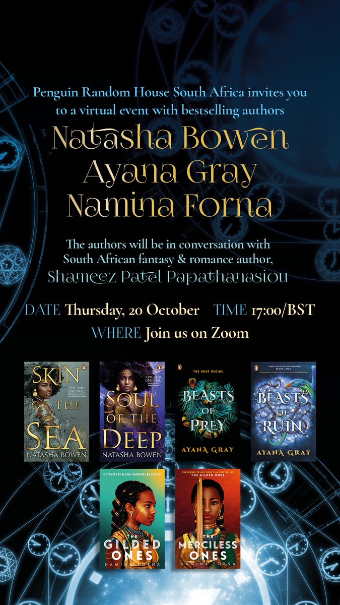 Tomorrow with <a href="/AyanaGray/">Ayana Gray (Updates)</a> and @NaminaForna! 💫