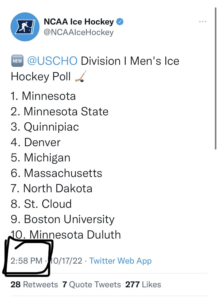MHOK: 

📈MY RANKING FROM BREAKDOWN‼️

@ConnorCoar , hang that message in the Louvre 🖼️

<a href="/Q30Sports/">Q30 Sports</a> | #ECACHockey | <a href="/TeamECH/">EVERYTHING COLLEGE HOCKEY</a>