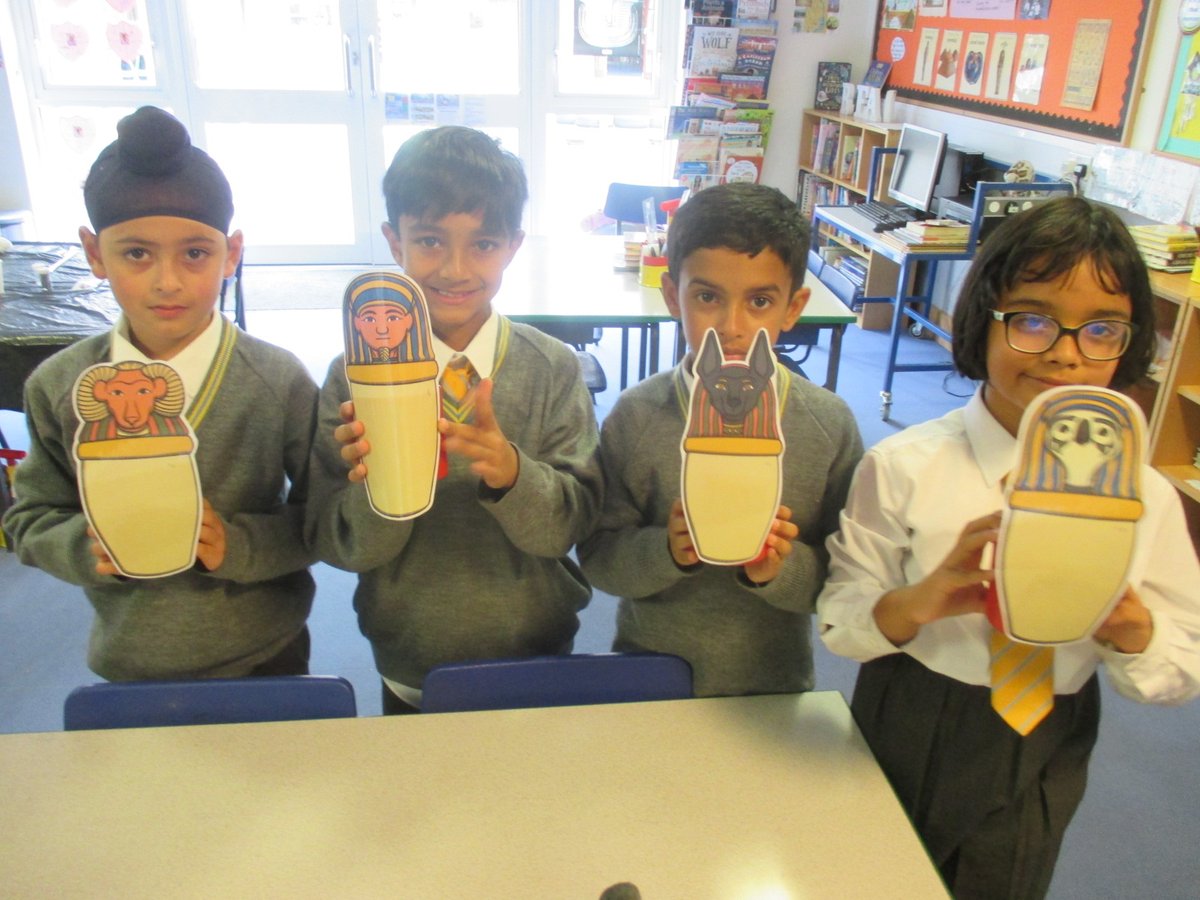 StainesPrepYr3's tweet photo. #StainesPrepY3 have been learning the mummification process and turned Olevia into an Egyptian mummy! Did you know that the ancient Egyptians also mummified animals? #StainesPrepHistory https://t.co/cBVnfIECqC