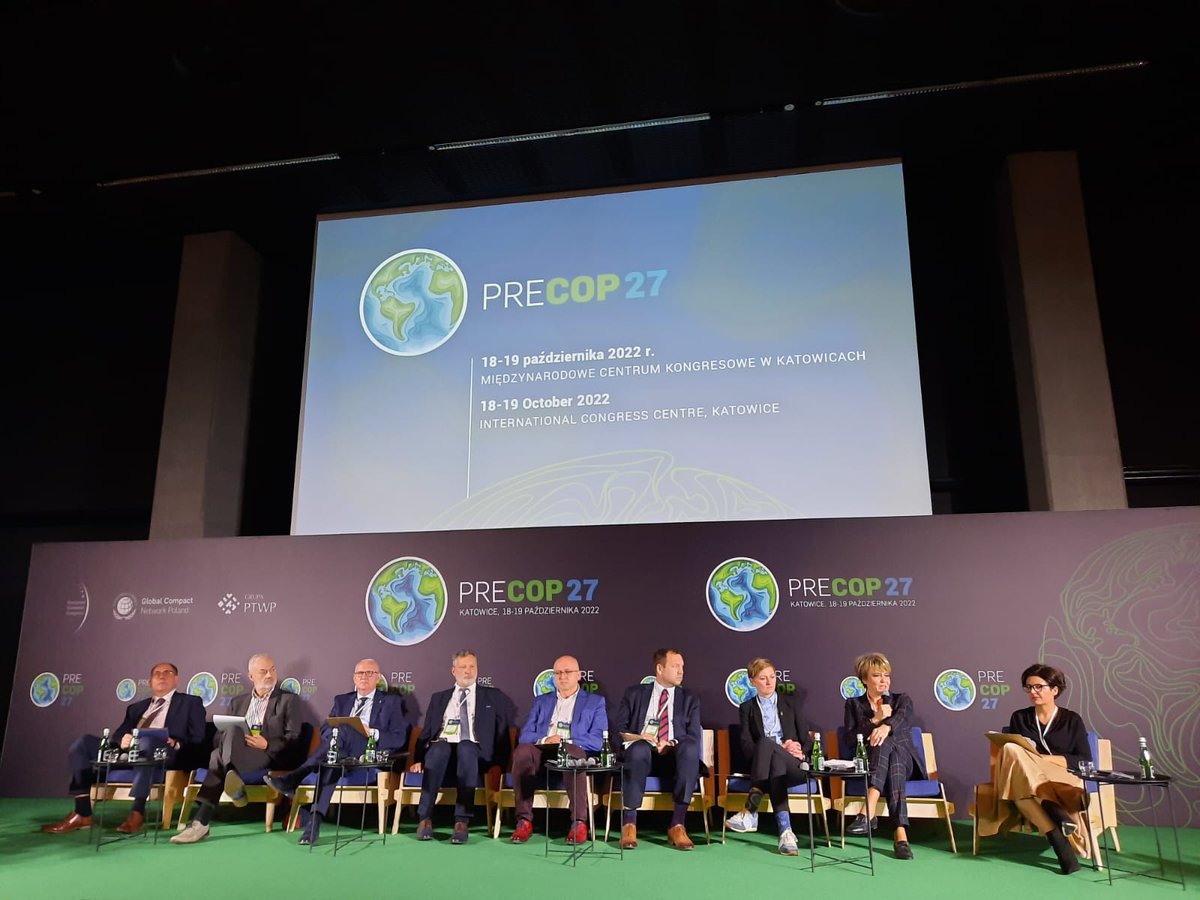 Hanna Zdanowska - Climate Pact Ambassador 🇵🇱🇪🇺 (@zdanowskacor) on Twitter photo Panel „Cities for the climate” within @27Precop – perspective of local authorities on green transition and tackling climate change. LRAs implement 90% of climate change adaptation policies – cities have to be involved in the discussion and setting climate goals&measures. Panel „Cities for the climate” within @27Precop – perspective of local authorities on green transition and tackling climate change. LRAs implement 90% of climate change adaptation policies – cities have to be involved in the discussion and setting climate goals&measures.