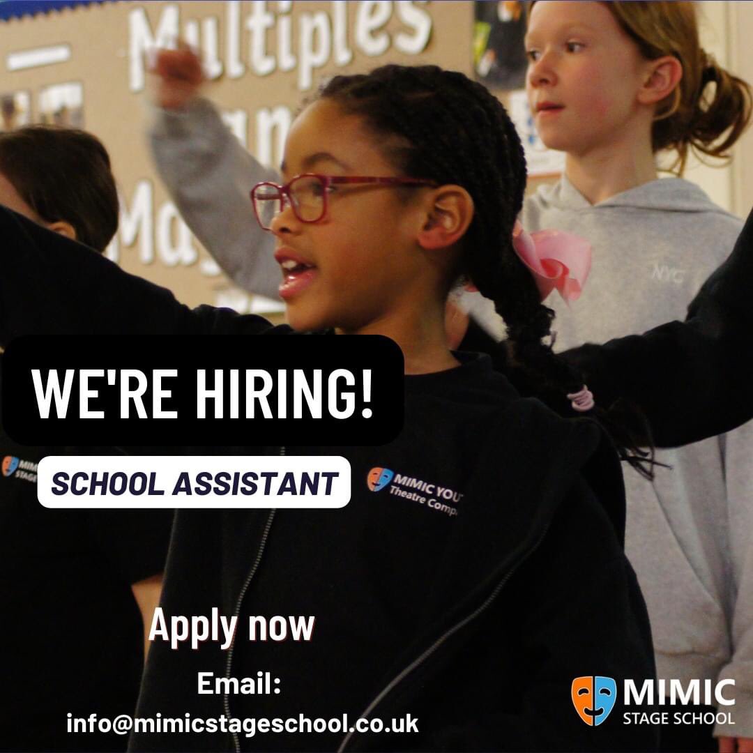 mimicstageschoo's tweet image. #theatrework #herts #hertsjob #artsjob #theatrejob #stageschool #stageschooljob
