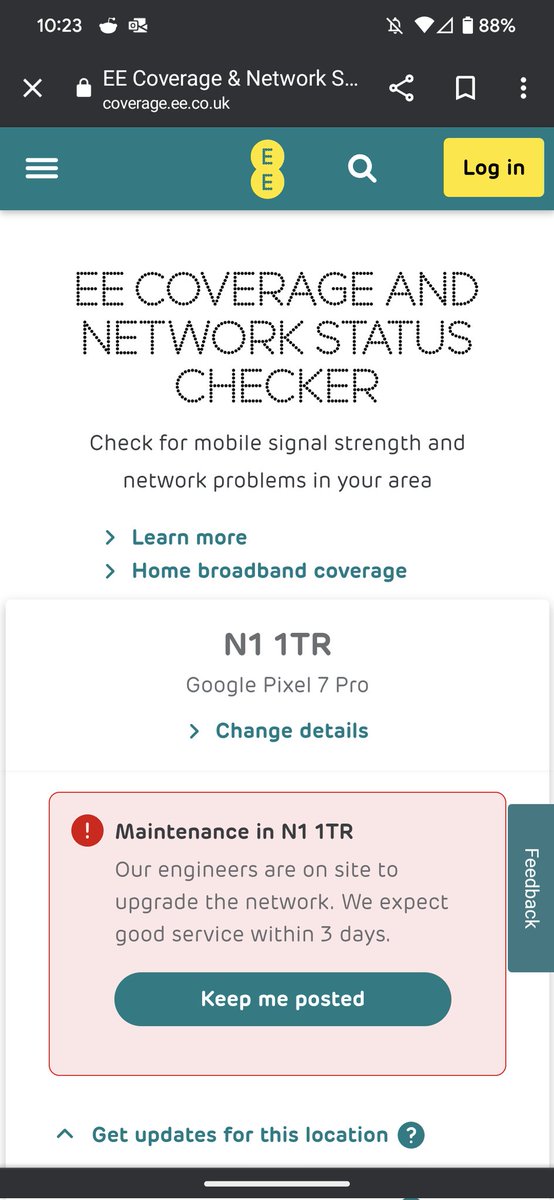 copeling's tweet image. Explain to me again @EE how this is not considered a breach of contract. 6-10 hour disruptions last week, Monday and yesterday, now we're without any connection for 3 days??! This is expected through to November 9th.