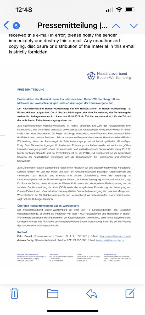 Viele Hausarztpraxen bleiben heute in Bawü geschlossen! Protest für bessere Rahmenbedingungen für unseren Beruf, Bürokratieabbau, mehr Zeit für unsere Patient:innen, faire Vergütung @hausaerzteverb @MEDIVERBUND <a href="/GKV_SV/">GKV-Spitzenverband</a>