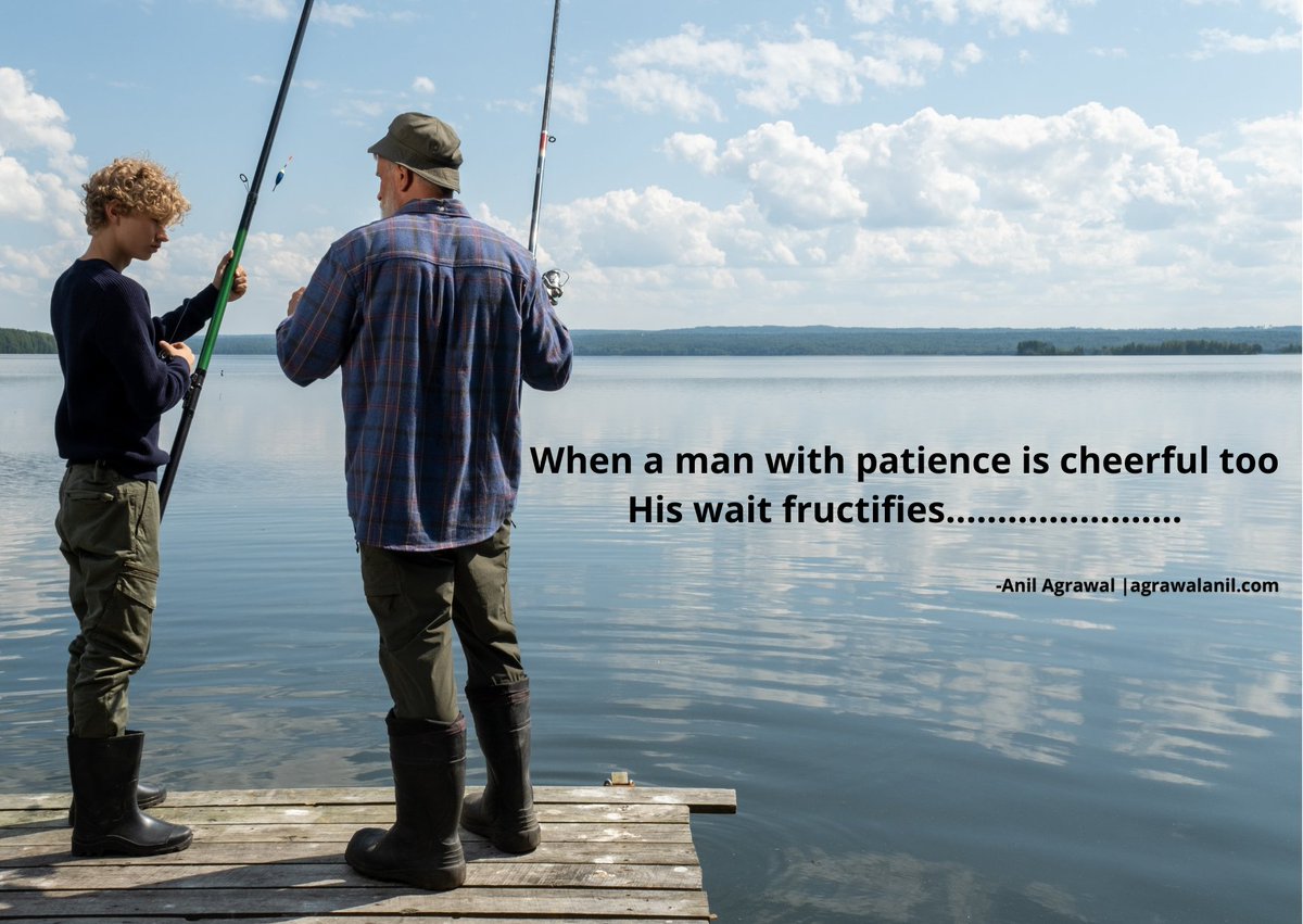 anil_agrawal0's tweet photo. When a #man with #patience is #cheerful too
His #wait #fructifies....................... https://t.co/OjMJYbpHqM