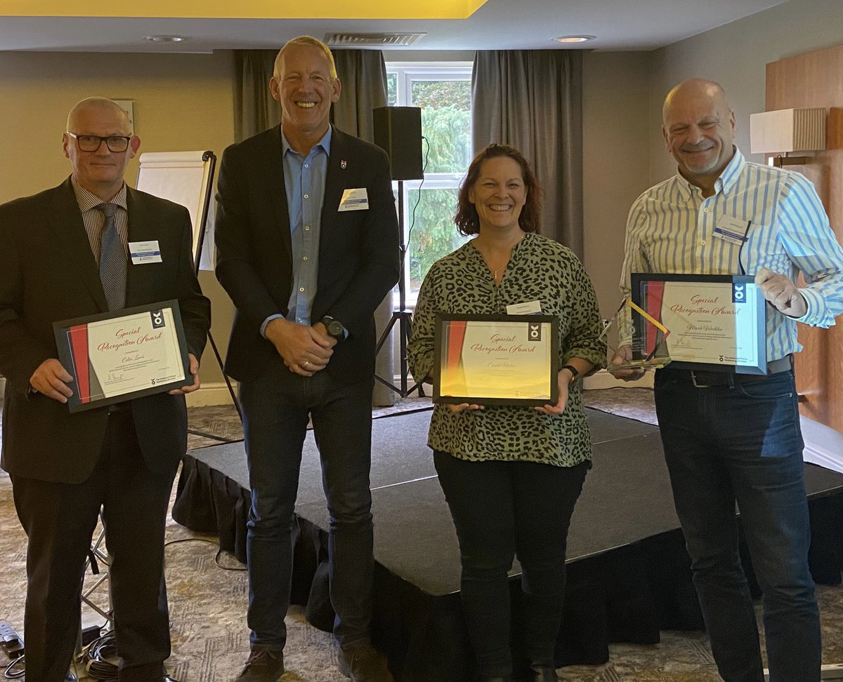Our fantastic outreach team have been awarded for their dedication, flexibility and hard work they do daily to ensure our wellbeing vans are there for you. This was also a chance to celebrate the milestone of over 50k people visiting a van 👏 #PoliceWellbeing <a href="/CollegeofPolice/">College of Policing</a>