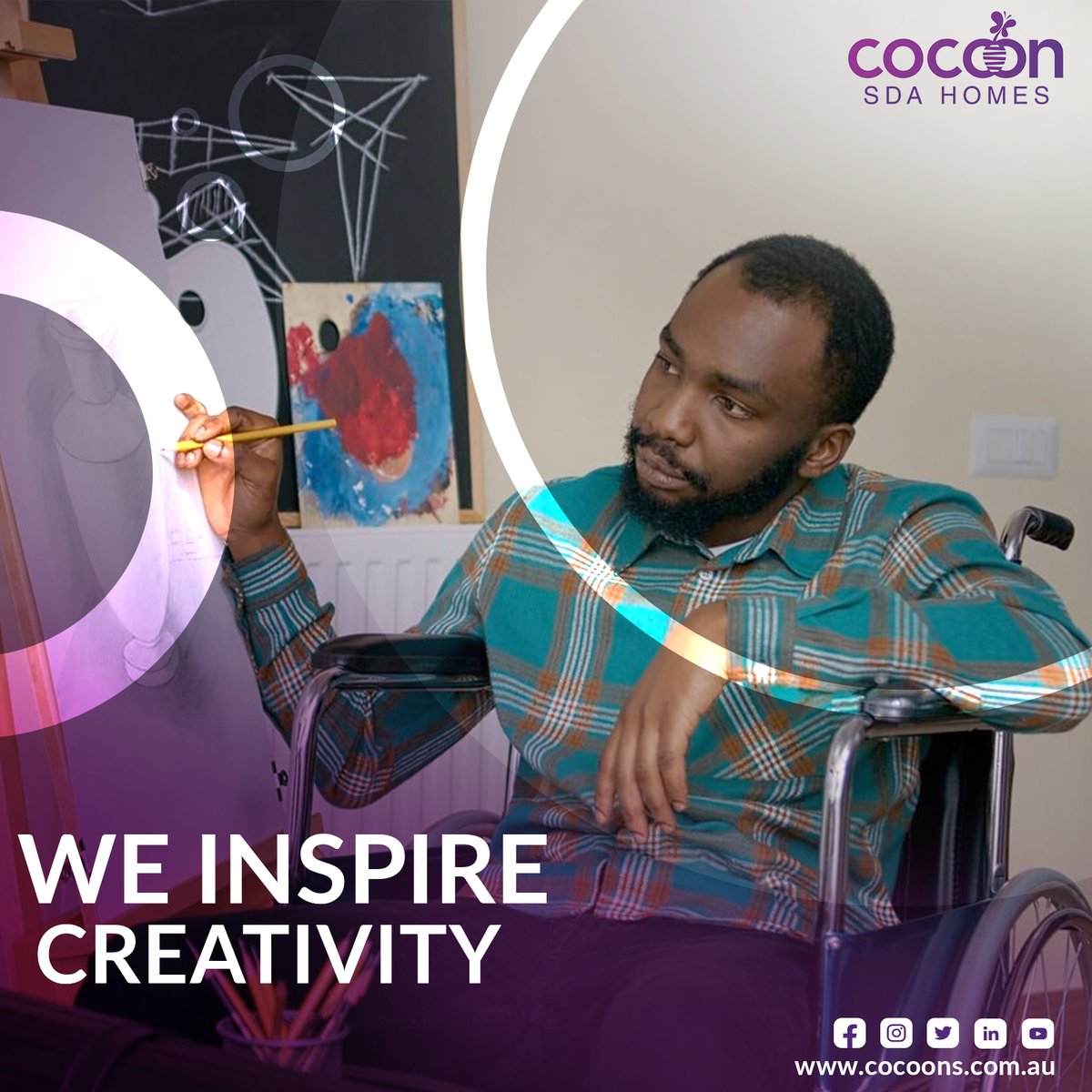 CocoonSDACare's tweet photo. We believe that no two people are exactly alike and that no two individuals need precisely the same support. 💜

Contact us on 1800 COCOON (1800 262 666) or email info@cocoons.com.au.

#CocoonSDAHomes #SpecialistDisabiityAccommodation #SupportedIndependentLiving #CreatingACulture https://t.co/ACYKIC3AdN