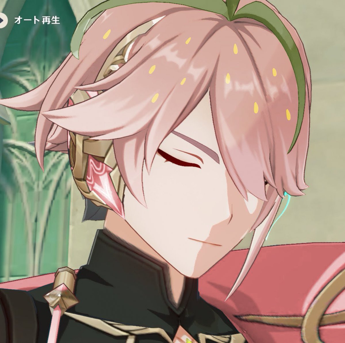 this might be a stretch but.. strawberry alhaitham 🍓