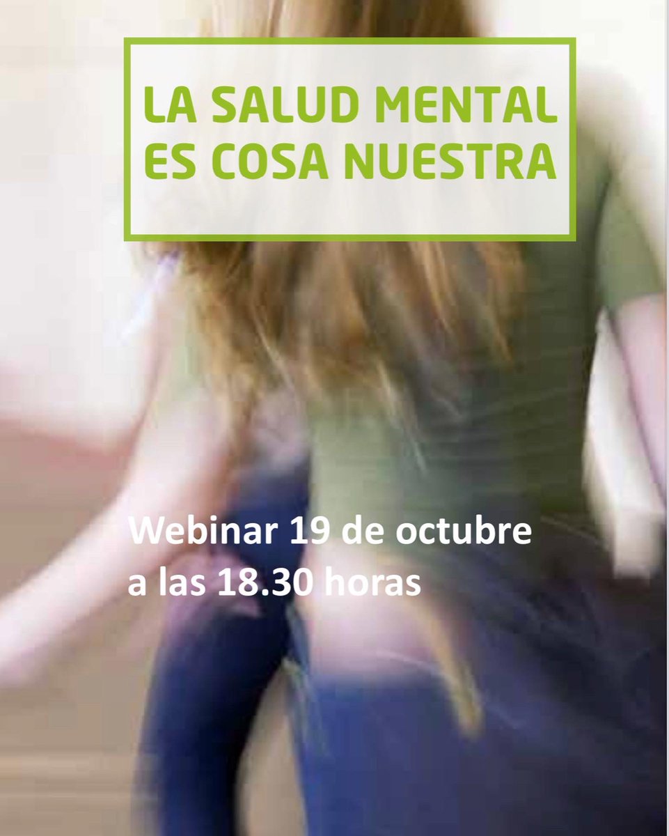 BertaCejas79's tweet photo. Orgullosa de participar hoy junto a mi compañera Rocío Rosés en el Webinar Sobre Salud Mental Infanto Juvenil del Hospital Univeristari Sagrat Cor. Te esperamos. https://t.co/aaIfPJiCZ4
