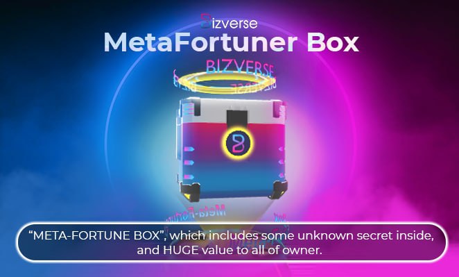 BizverseWorld's tweet photo. ☄️ METAFORTUNER BOX NFT ☄️

We will deliver 5 MetaFortuner Box NFTs from Bizverse to 5 luckiest stakers. 

Stake your $BIVE now to be in with a chance of winning this amazing reward! 
 👉 Check more here: https://t.co/6momlzMtgE

#Grow #Staking #BIVE https://t.co/vu4FZ8WgLh