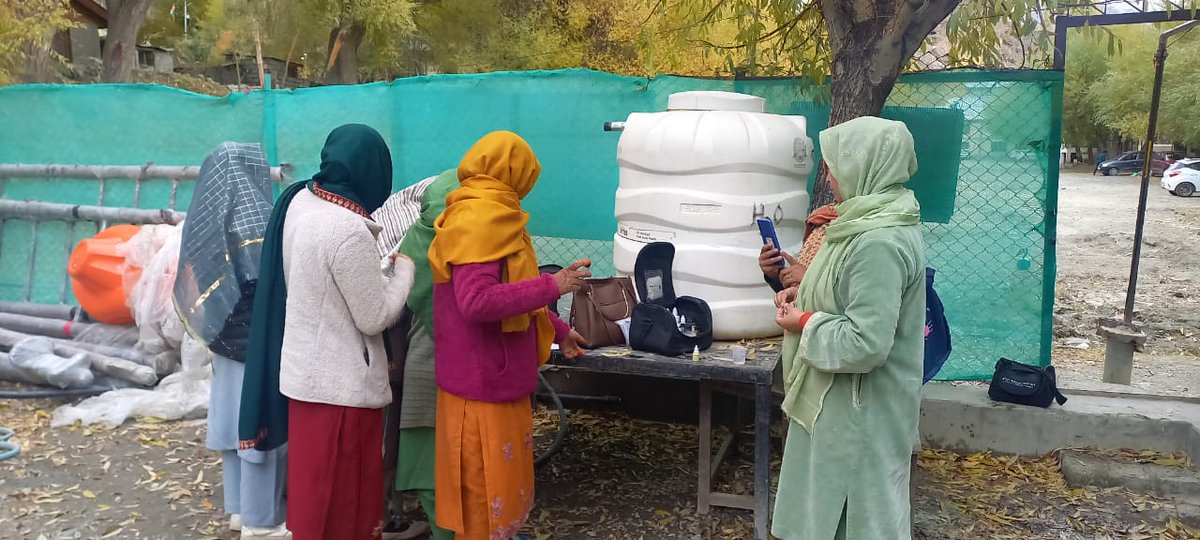 PHE_Ladakh's tweet photo. ISA team Kargil @NRMCW in collab with @PHE_Ladakh conducted training for #VWSCs and #FTK trained women on O&M and Monitoring of Water quality under @jaljeevan_ at Chiktan block in Kargil district.
#HarGharJal
@lg_ladakh @gssjodhpur @sahuajeet @MoJSDoWRRDGR @jjmkargil https://t.co/SWle1UqDJR