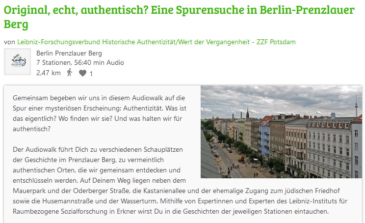 Auf einen Spaziergang durch #Berlin #PrenzlauerBerg! Der #Audiowalk des Projekts UrbAuth (tinyurl.com/yc8hdz6w) vom #Mauerpark zum #Wasserturm gibt historische Einblicke und zeigt, welche Orte als besonders authentisch wahrgenommen werden und warum: tinyurl.com/mryr93sj