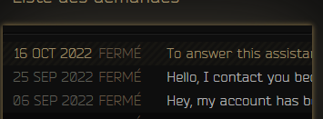 kuyrem1's tweet photo. 3 ask for assistance of @bstategames , first one just has been closed with no answer, the second one just send a part of the Agreement, and the third answer was the second one, copy pasted. I try to explain a situation where I've been falsely ban by battleste for cheating. https://t.co/WxLyrcqryG
