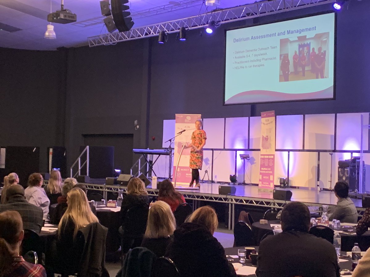 <a href="/emilylyon/">Emilylyon</a> Consultant Elderly Care Physician @stsftrust. Talk about the dedicated delirium MDT team at Sunderland. Importance of taking a baseline for patient on first assessment. 
#deliriumready2022