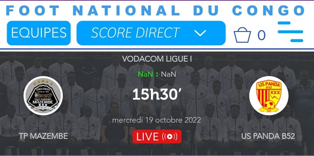 NationalRdc's tweet photo. VL1. JOUR DE MATCH https://t.co/xMiPVHQlBF  #tpmazembe https://t.co/IwbMUW4tv8