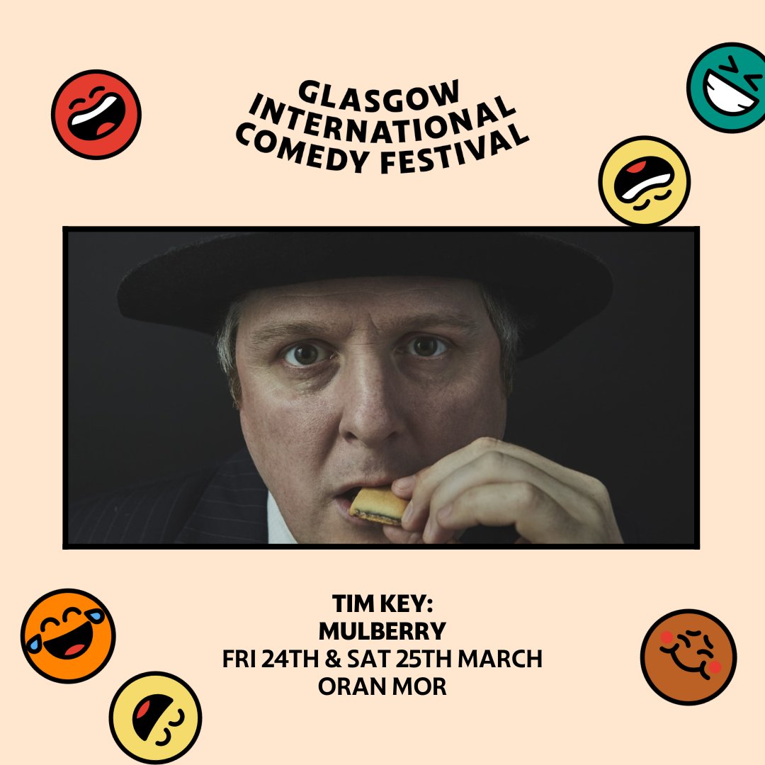 📣 So excited to announce the incomparable @timkeyperson will be joining #GICF23 on 24th & 25th March at @OranMorGlasgow with his new show Mulberry!! Tickets on sale Friday from glasgowcomedyfestival.com/events/tim-key… #glasgow #comedy #taskmaster #poet