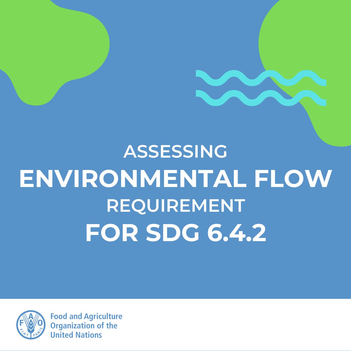 FAOLandWater's tweet photo. Glad to announce the start of the ONLINE COURSE on assessing the environmental flow requirement for #SDG6.4.2 - Level of #WaterStress, provided by @FAO and @ihedelft.

Participants will work over the next four weeks to learn and discuss how to make water use more sustainable. https://t.co/VUdLAOKizz